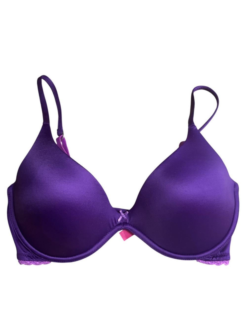 Victoria’s Secret PINK 36C Scoopneck Bra in Shiny Purple and Pink Size 34D